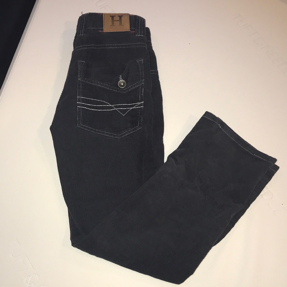 Tommy Hilfiger corduroy jeans; charcoal grey